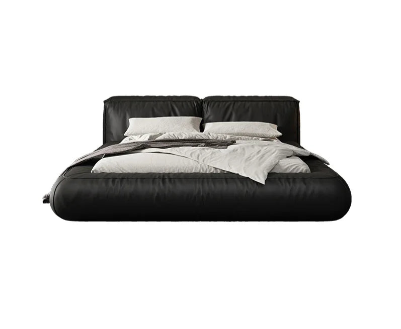 Modern Italian leather bed