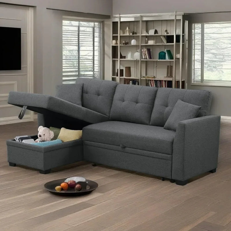 Convertible Sectional Sofa with Storage