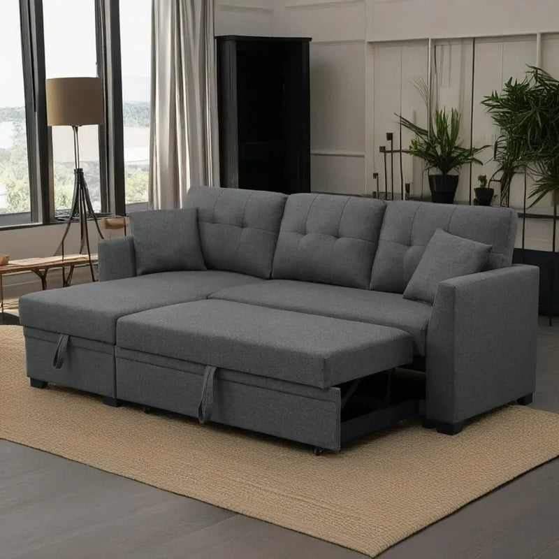 Convertible Sectional Sofa with Storage